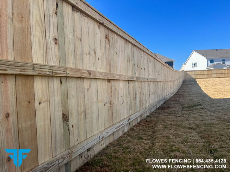Charleston Style Fence project Boiling Springs Flowes Fencing