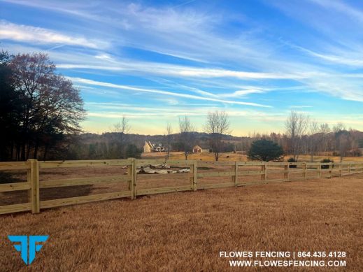 3 Rail Deck Board Fence