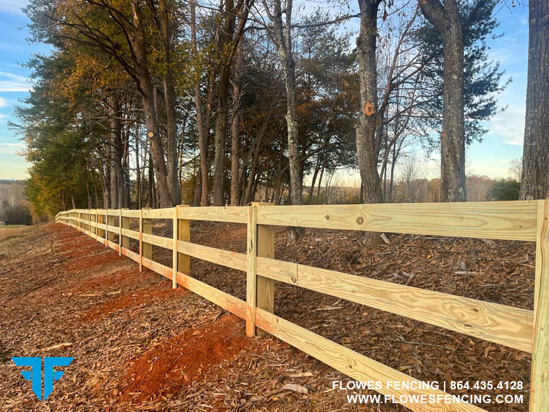 3 Rail Deck Board Fence Flowes Fencing Residential and Commercial