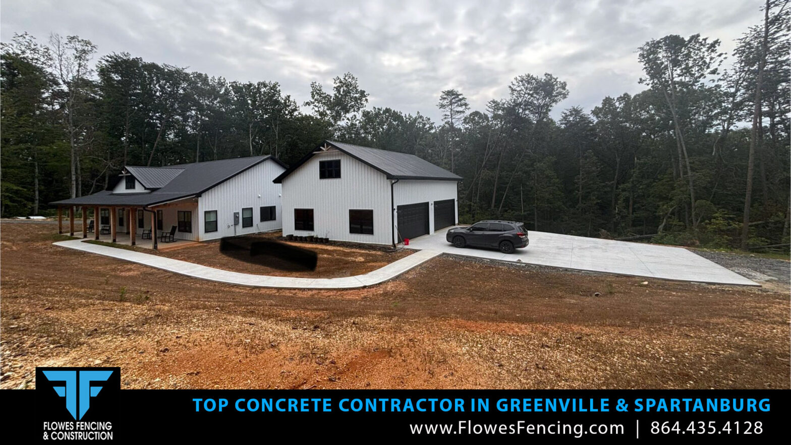 Top Concrete Contractor in Greenville | Flowes Fencing & Construction